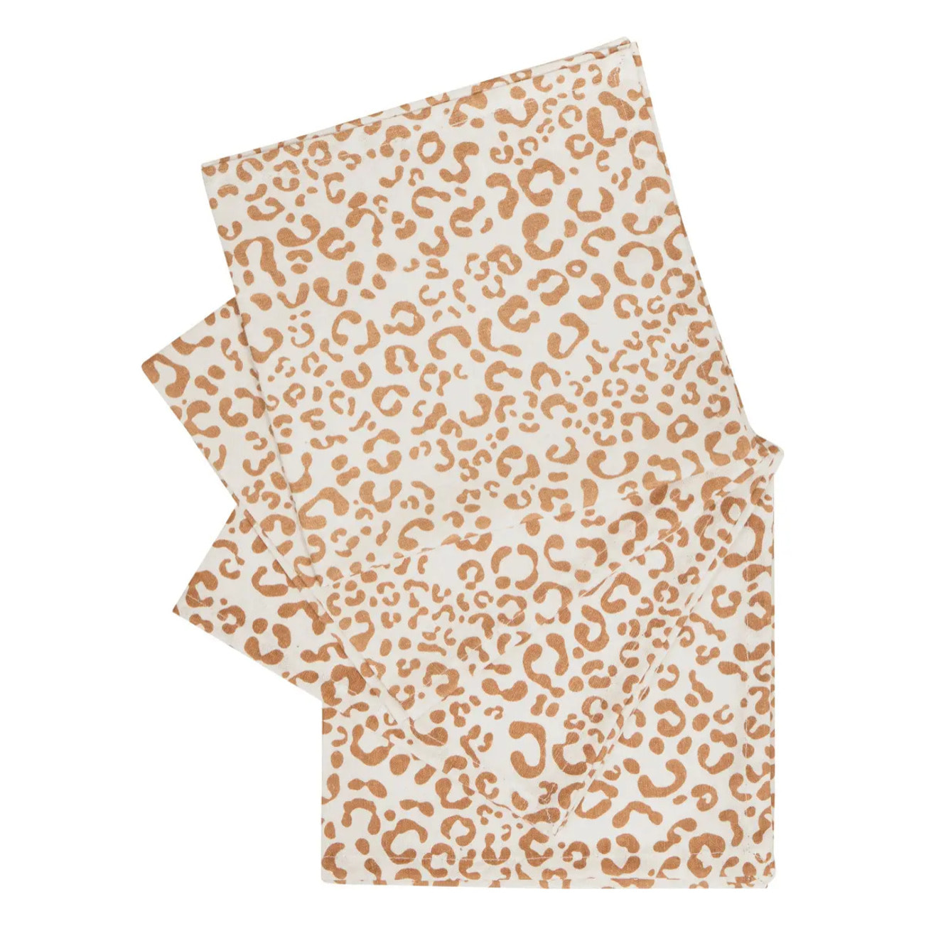 4 serviettes Leopadi beige lin L40xp40xH0,1cm