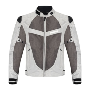 CHAQUETA DE MOTO DE VERANO INVICTUS ICARO WHITE