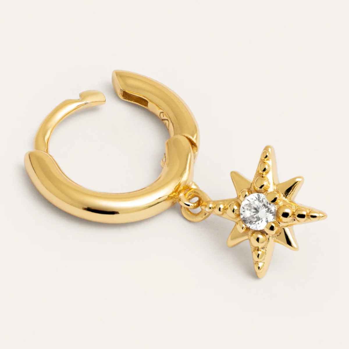 Orecchino Stella Argento Placcato Oro