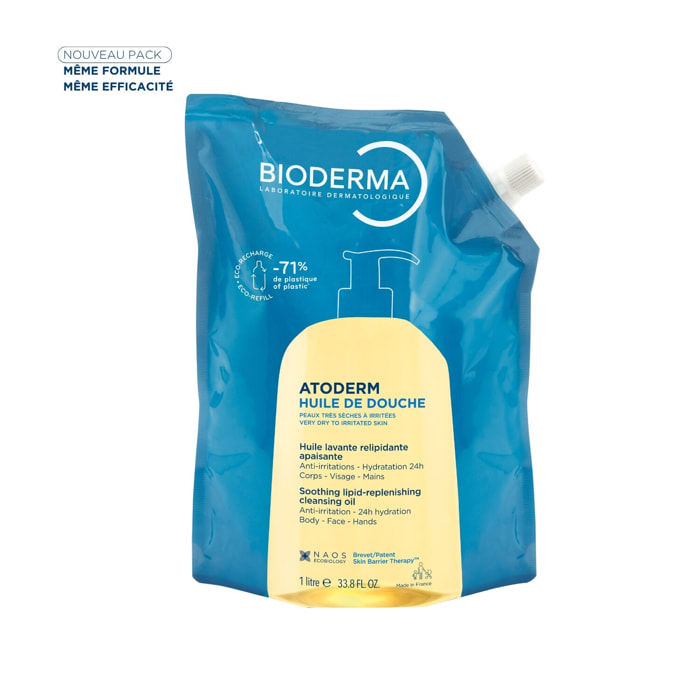 Atoderm Huile de Douche - Anti-Irritations Peaux Sensibles Sèches à Très Sèches