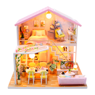 Hogar Luna de miel. Maqueta 3D realista con gran detalle y luces led.