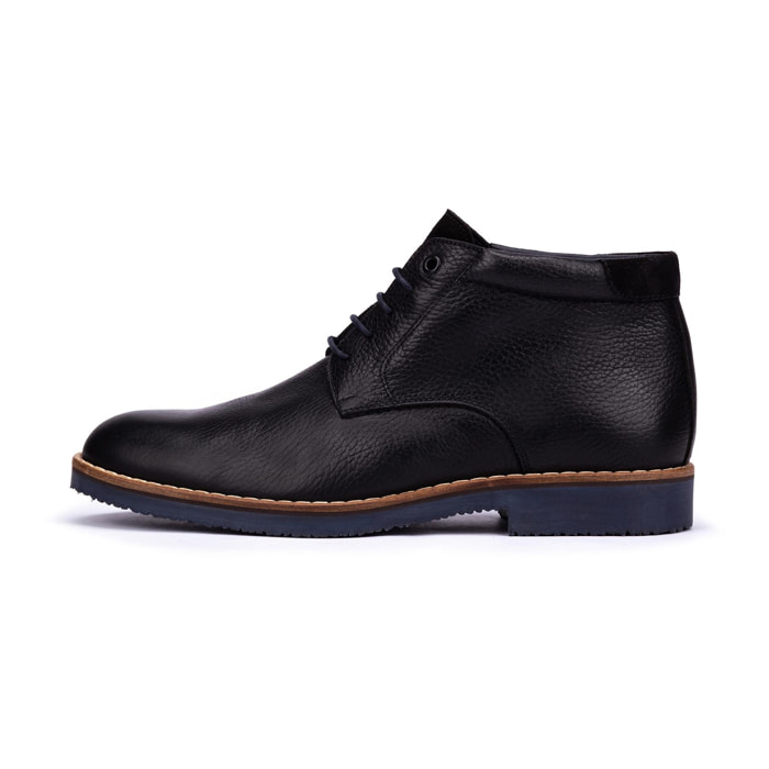 Botin de cordones piel napa