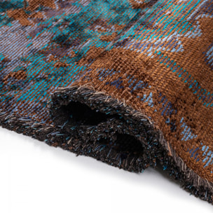 ATIMA Tapis salon kilim, Forme originale, Tissé à la main