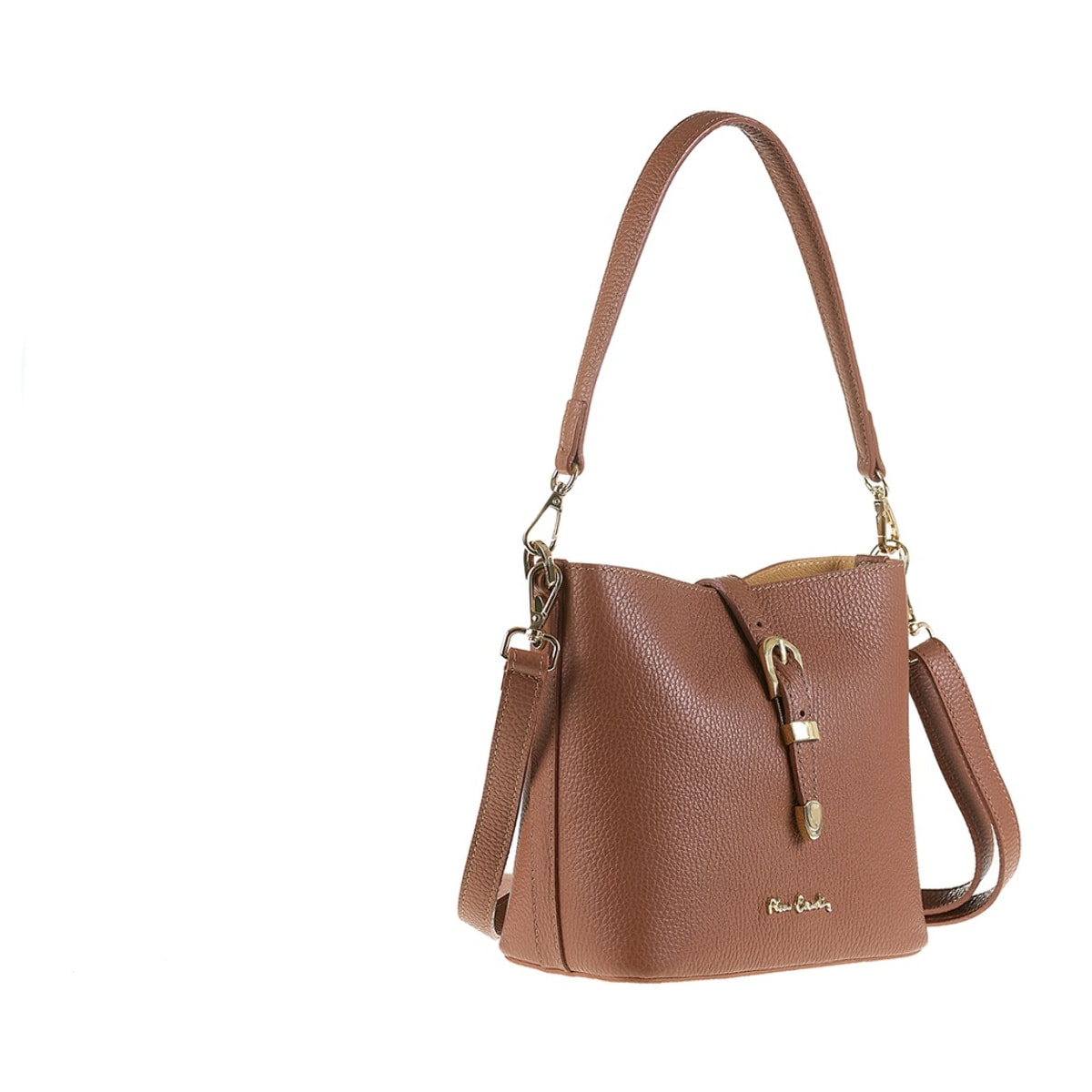 Borsa a spalla da donna Made in Italy - Modello Valeria Elite - 100% pelle - 22.0 x 19.5 x 10.5 cm