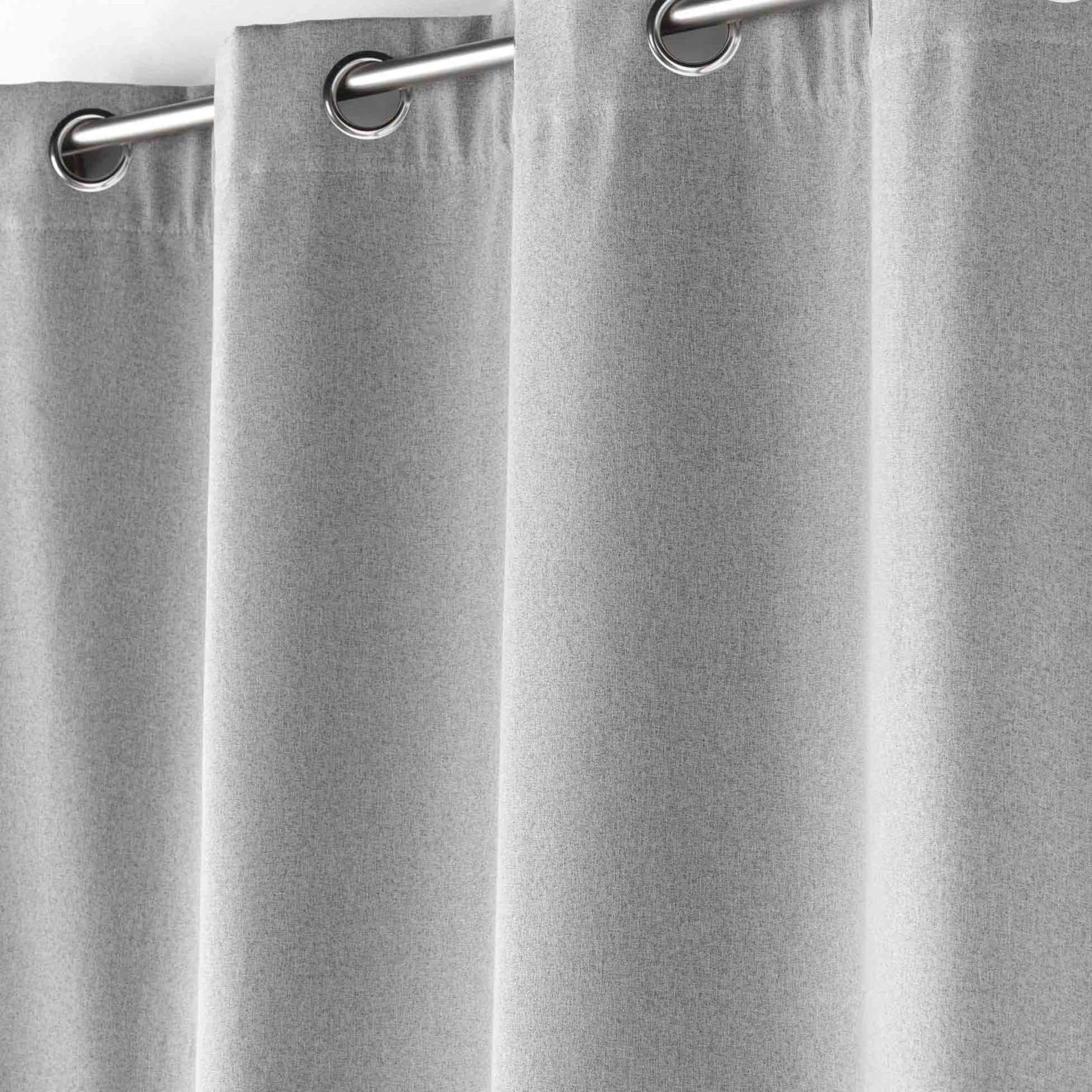 Rideau isolant doublé polaire - Gris clair