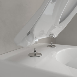 Pack WC sans bride Subway 2.0 avec abattant frein de chute + bâti Viconnect PRO + plaque Chromé mat