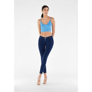 Jeggings push up WR.UP® 7/8 superskinny jersey organico