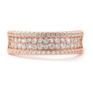 Anillo Rudros acabado oro rosa 18k