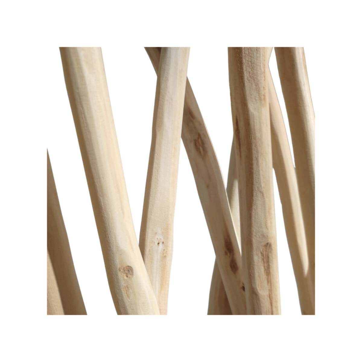 Paravent en bois de teck blanchi H180 cm - JESSIE