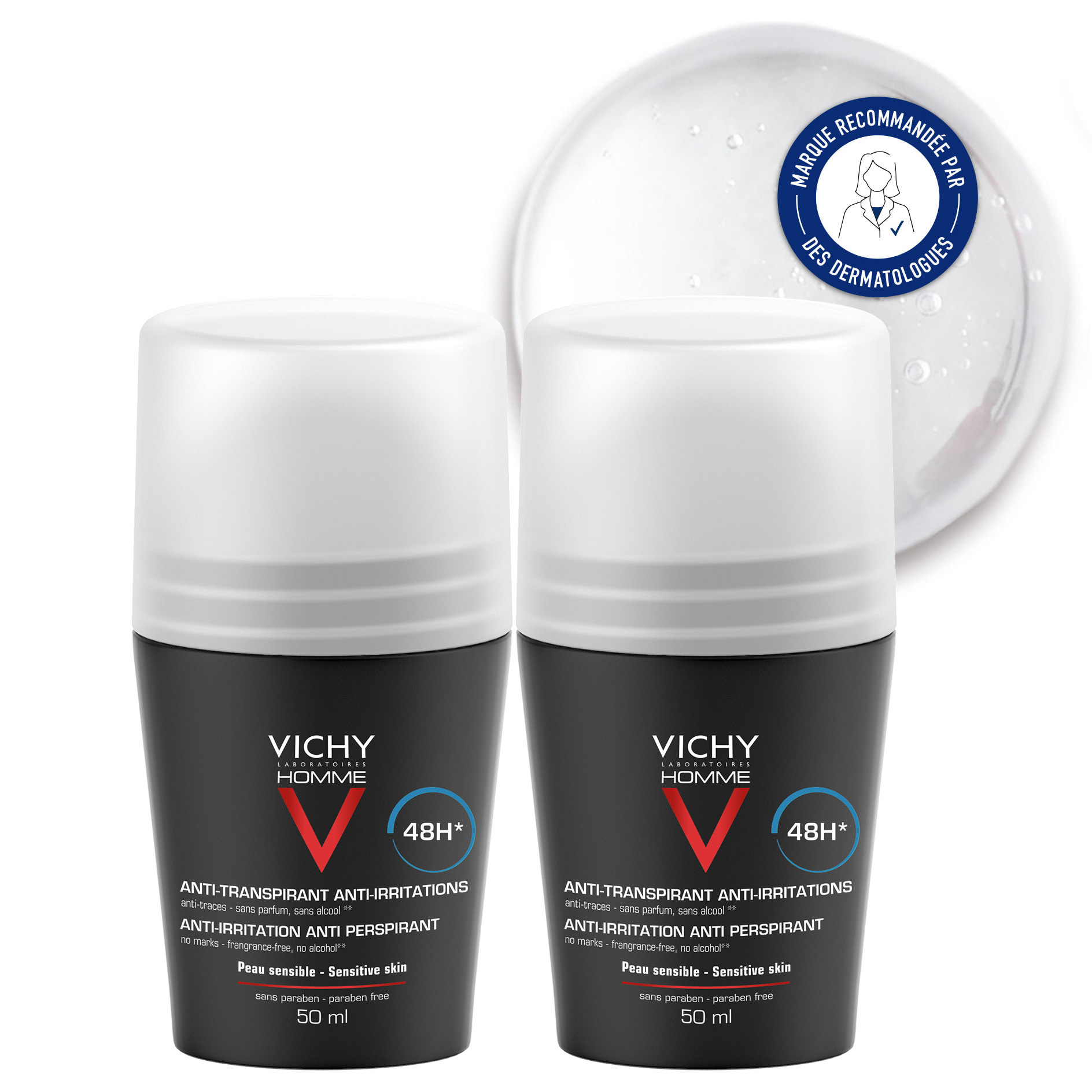 Vichy Homme Anti-Transp Anti-Irritations 48H 50ml