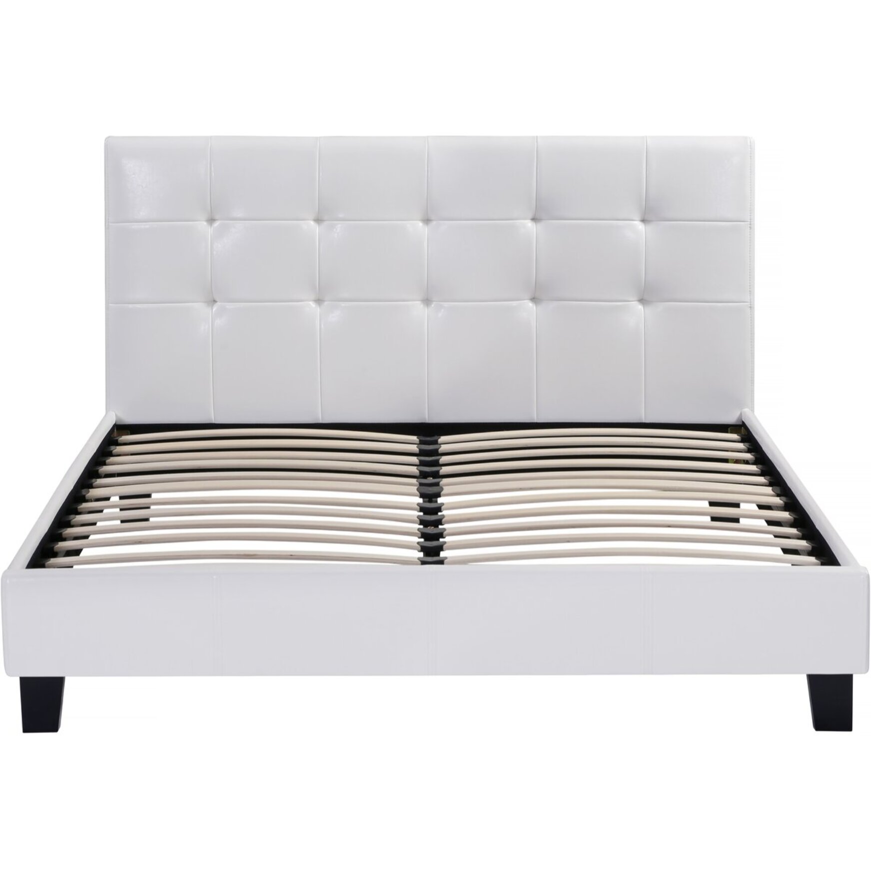 Lit double en pvc "Julia" - 180 x 200 - Blanc
