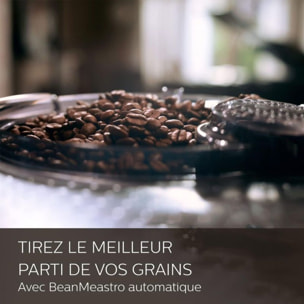 Expresso Broyeur SAECO SM8889 Cafetière à grain Xelsis Supréma en métal, connectée, avec carafe à lait