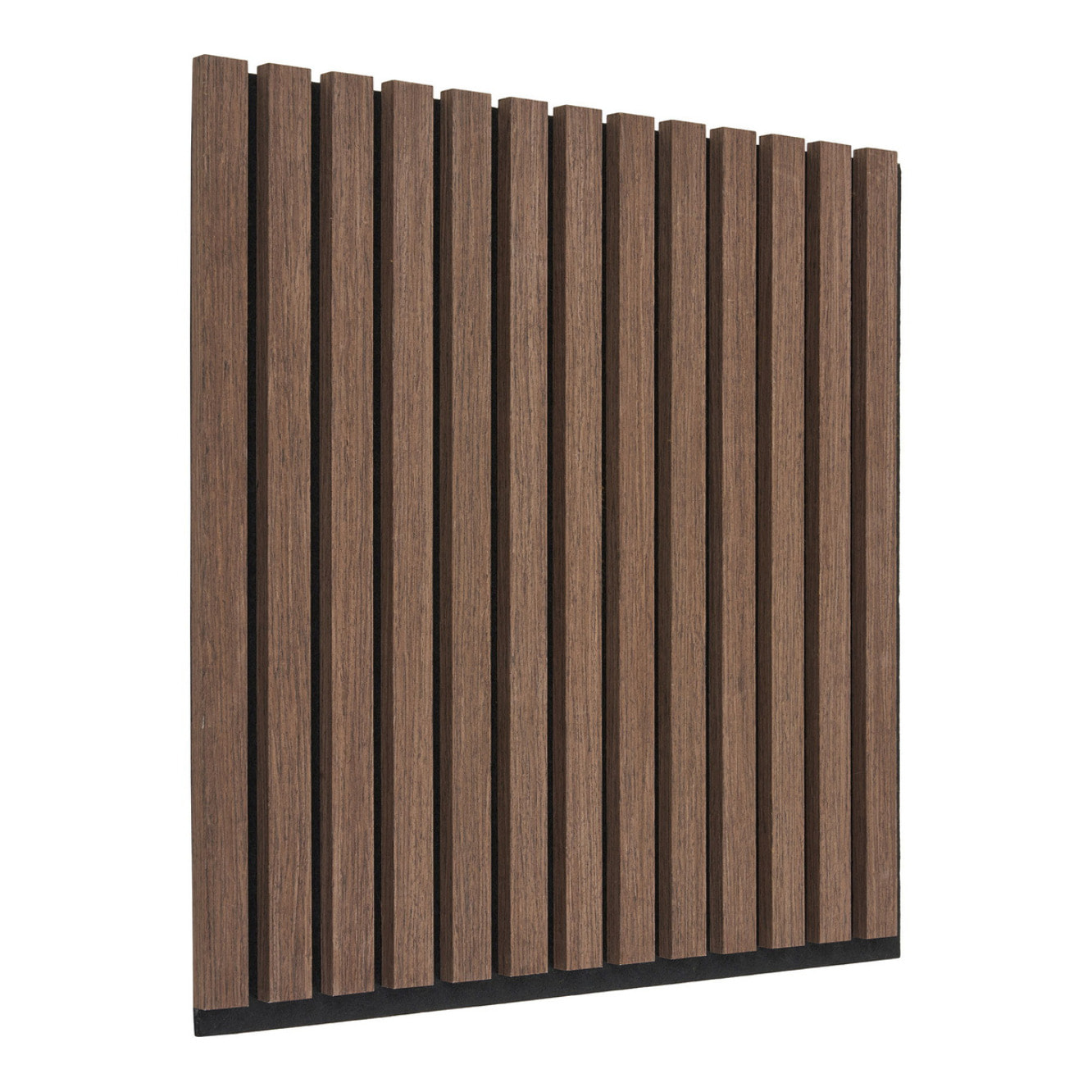 Set 2 pannelli acustici 52x52 cm effetto noce scuro