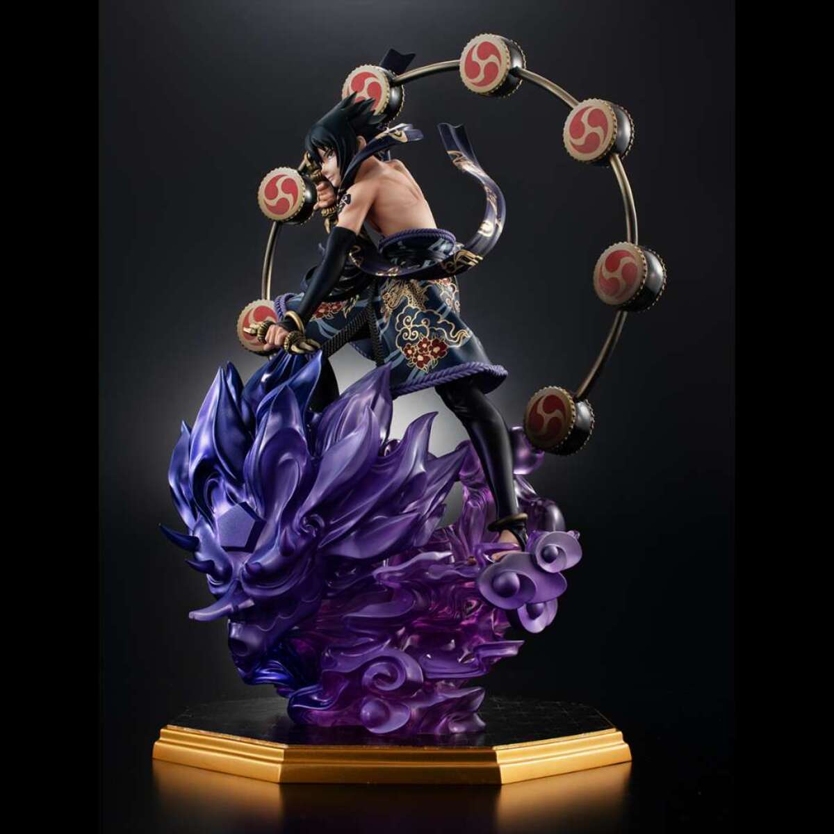 NARUTO SHIPP SASUKE THUNDER GOD GEM STAT Statua Megahouse