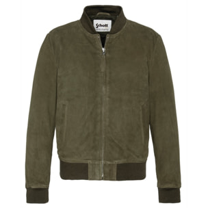 LC300SUEDE BOMBER JACKETSchott NYC P/EKHAKI