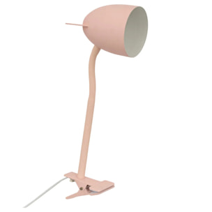 Lampe pince enfant Sily rose H43cm