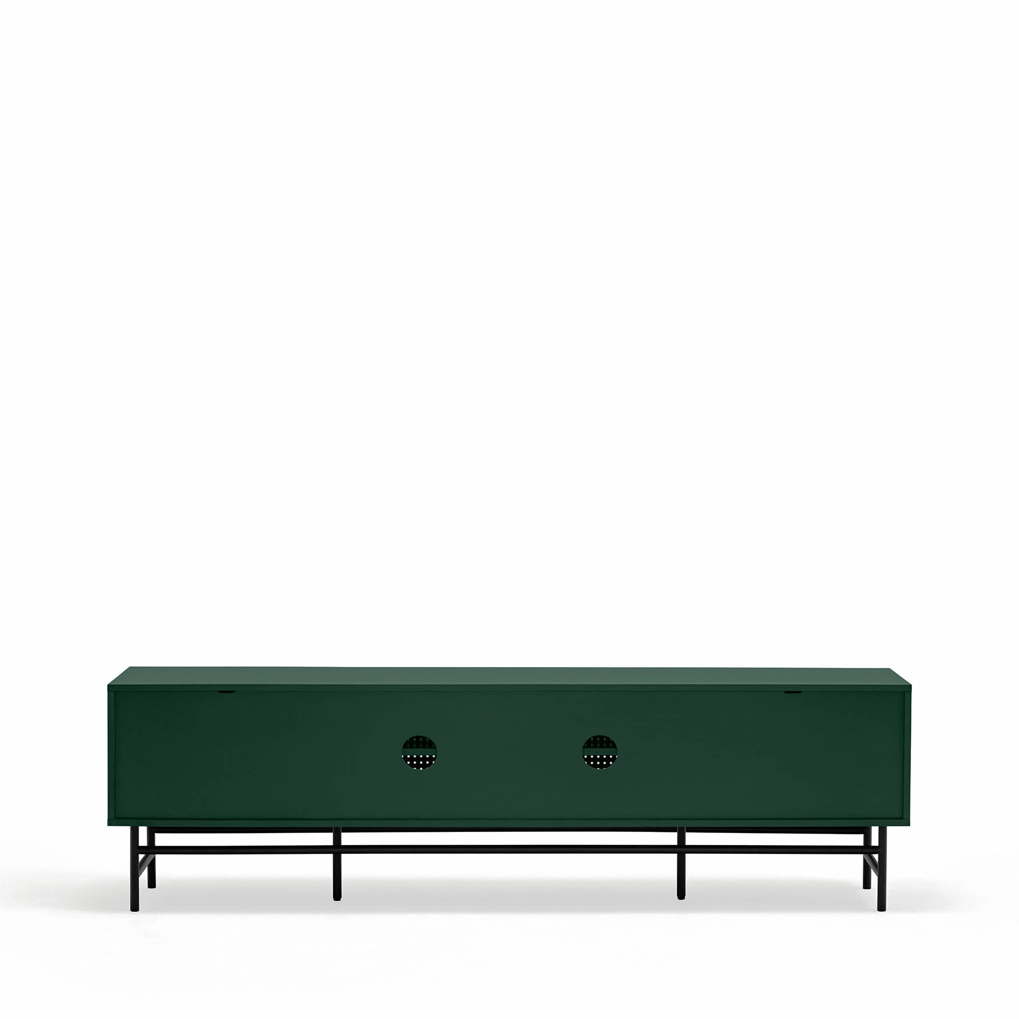 Mueble de televisión Punto 2 puertas y 4 cajones blanco