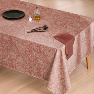 Nappe imprimée anti-taches NIKOL TERRACOTA