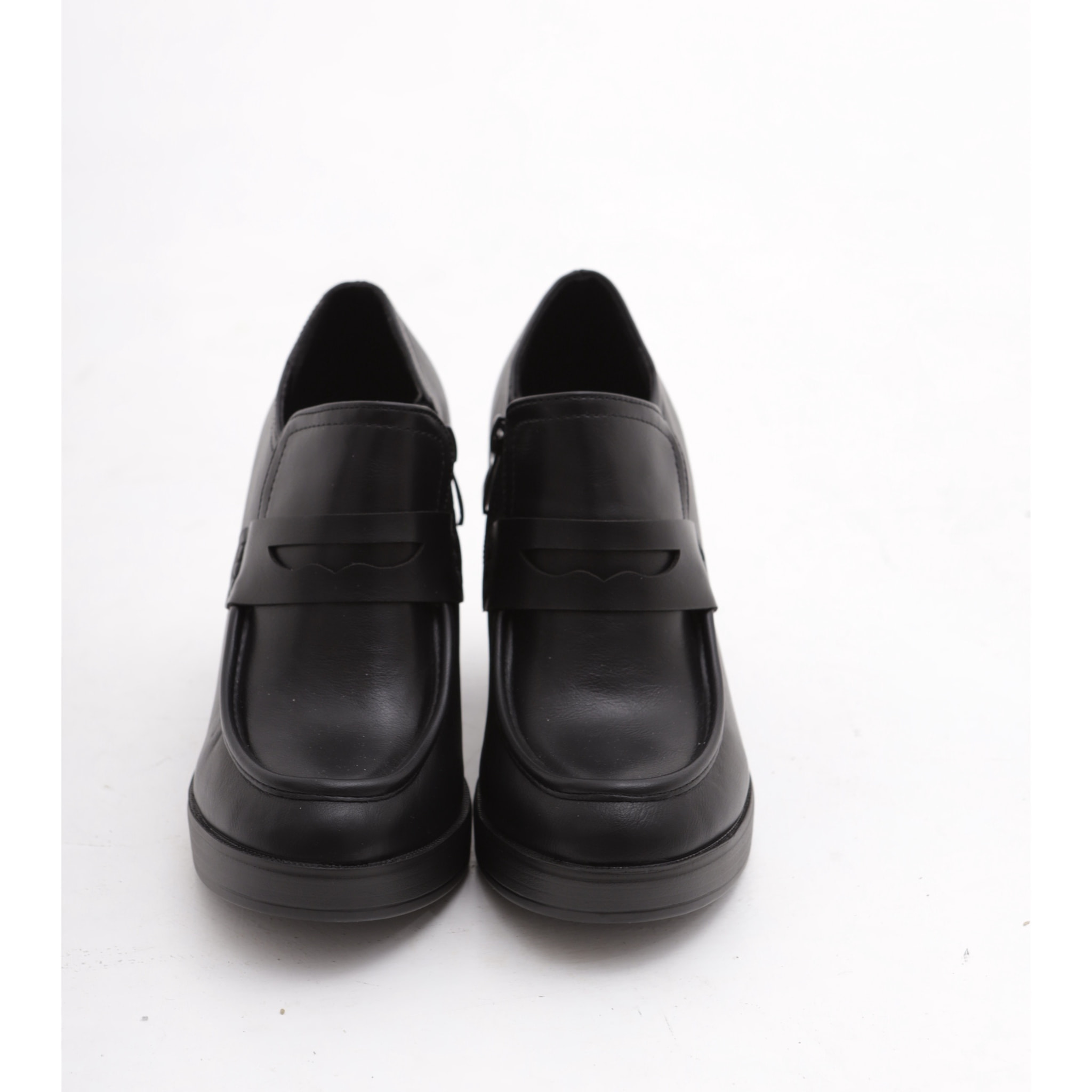 TRONCHETTO MOCASSINO TACCO NERO