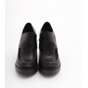 TRONCHETTO MOCASSINO TACCO NERO