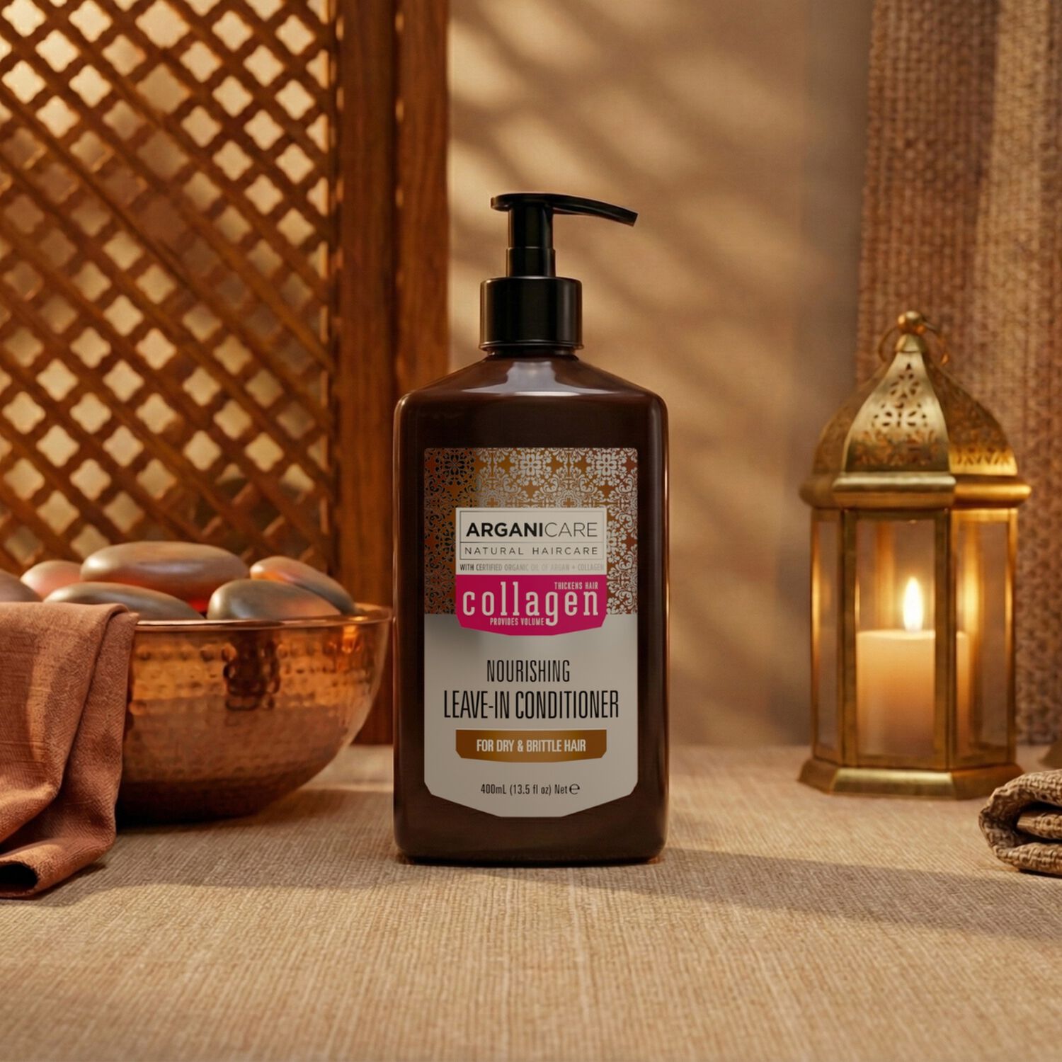 Collagen - Crème de Soin sans-Rinçage - Cheveux Fins, Plats et Dévitalisés 400 ml