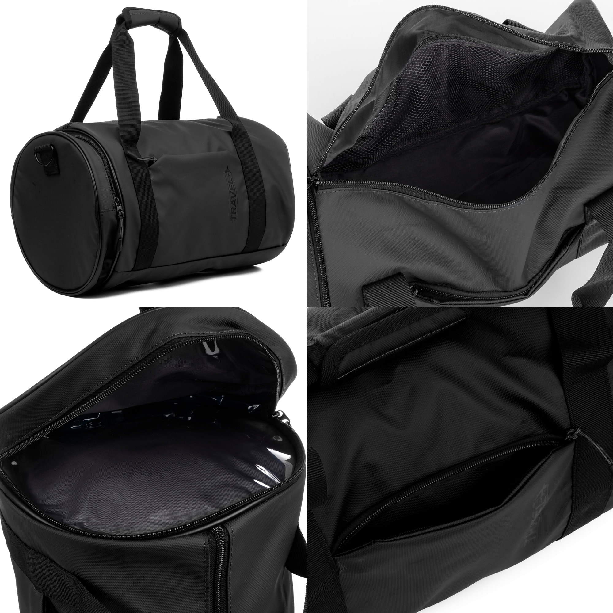 Set di 3 valigie flessibili in tessuto resistente all'acqua, riflettenti e di alta durata.