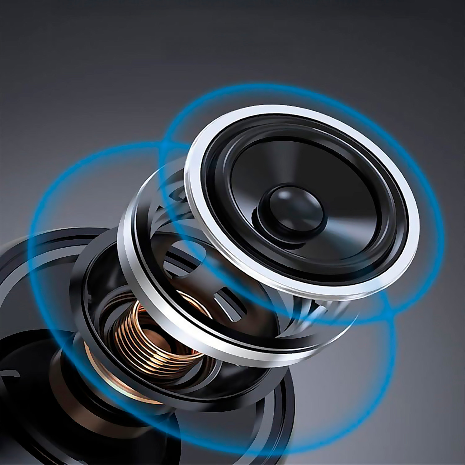 Altavoz portátil Bluetooth 5.3 con sonido potente, radio FM, diferentes conexiones, luces RGB y batería de 1200mAh.