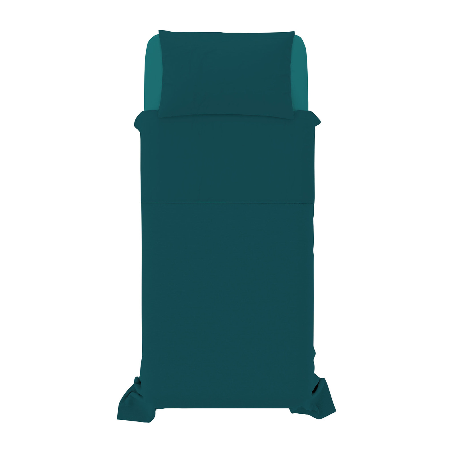 COMPLETO LETTO NATURAL COLOR, 100% COTONE - SINGOLO