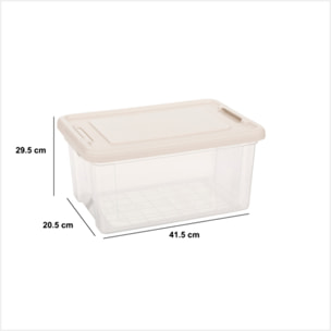 3 boîtes de rangement "Tide'n'Box" 16L