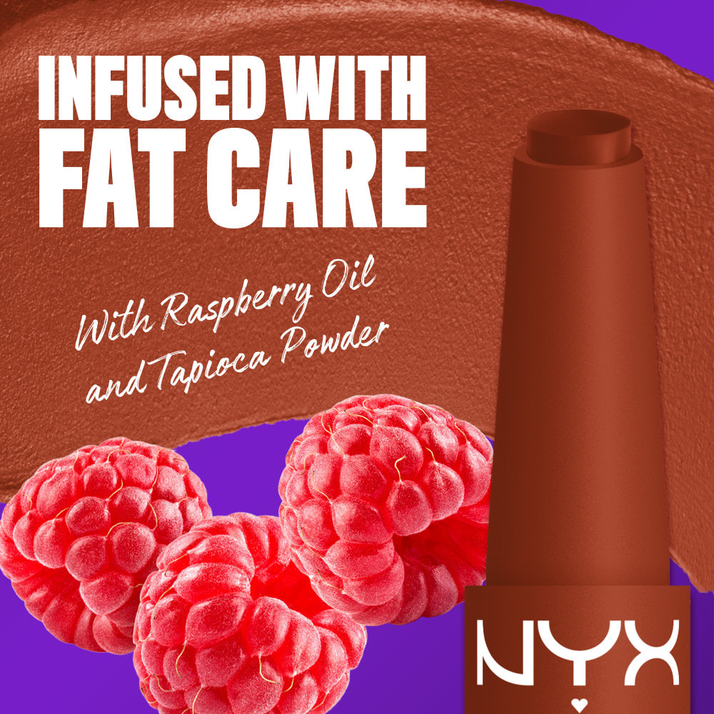 NYX Professional Makeup Fat Matte Rouge à Lèvres Mat Crémeux Beary Nude