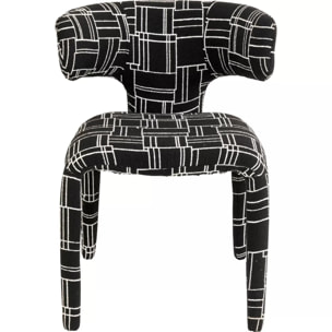 Chaise Tobi Trio noire Kare Design