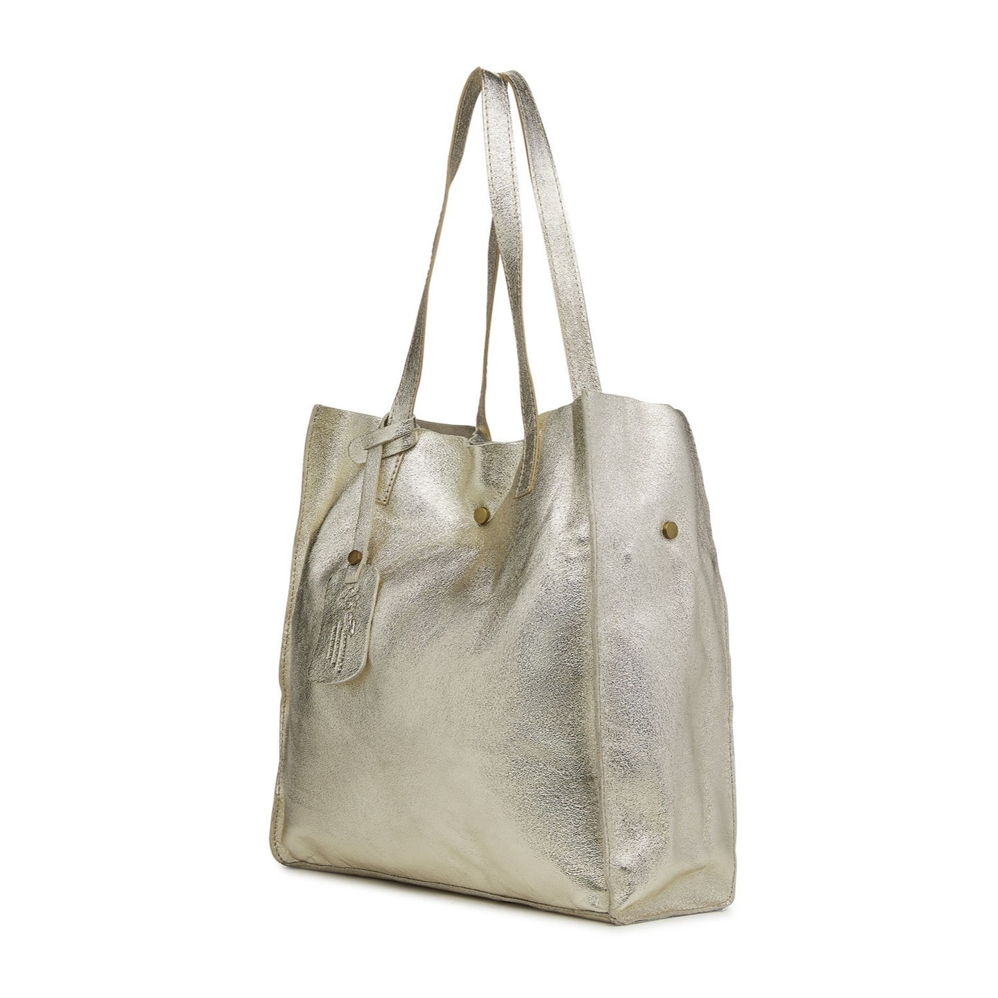 Borse Donna colore Dorato-in pelle Made in Italy 33x38x15cm