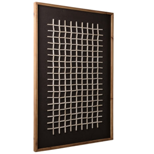 SANDY - Décoration murale 62x82cm motifs géométriques bois Pin recyclé