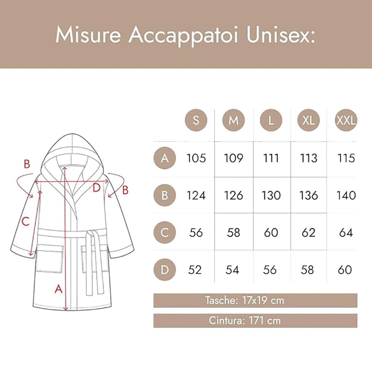 INTRECCI HOME Accappatoio Uomo e Donna, in Puro Cotone Jacquard 500 g, , Morbidezza Extra, Avvolgente, con Cappuccio e Tasche, Elegante e Confortevole,