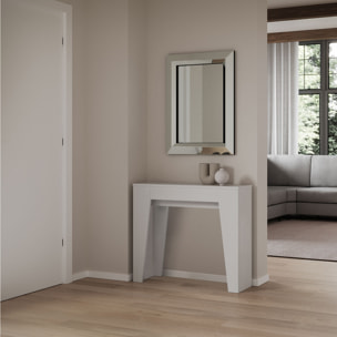 Console Extensible 90x25/181cm Narrow Frêne Blanc