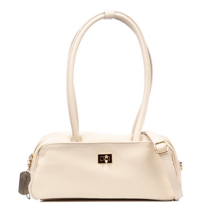 Baranzate borsa a spalla donna. Pelle autentica Dollaro.