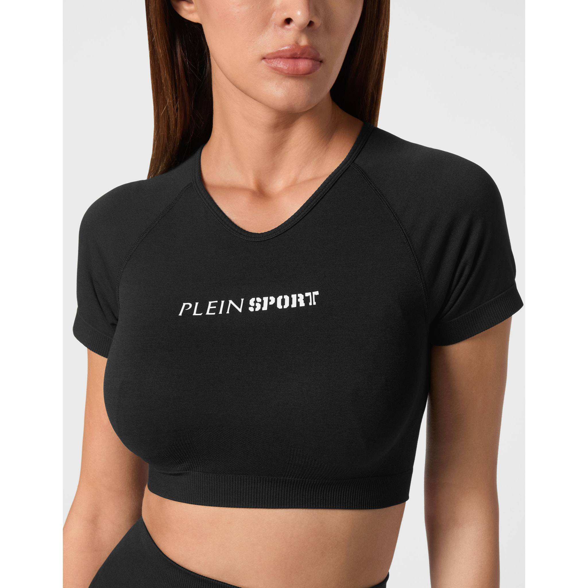 PLEIN SPORT Maglietta con scollo a V