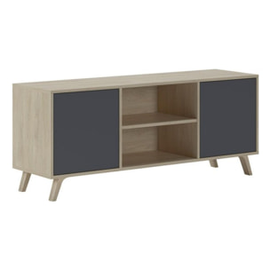 Mueble TV Wind 140 Puccini - Gris Antracita