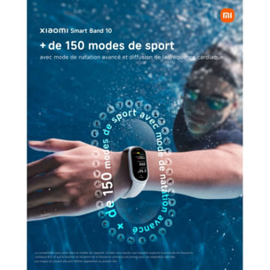 Bracelet connecté XIAOMI Smart Band 10 Noir