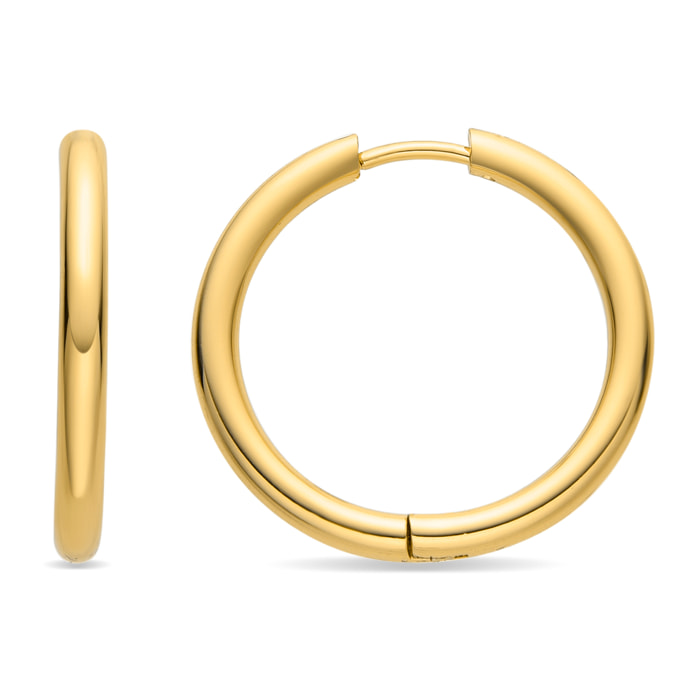 Pendientes acabado oro 18K