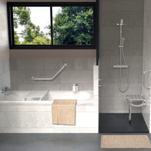 Barre de maintien droite PMR PELLET Essentiel confort 50 cm inox brossé