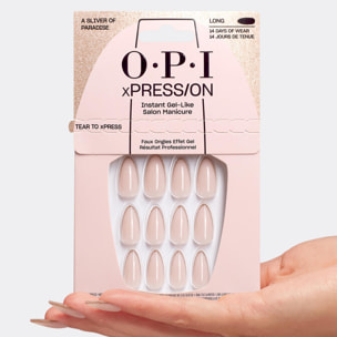 xPRESS/ON - A Sliver of Paradise - Faux ongles réutilisables, effet gel - Jusqu'à 14 jours de tenue