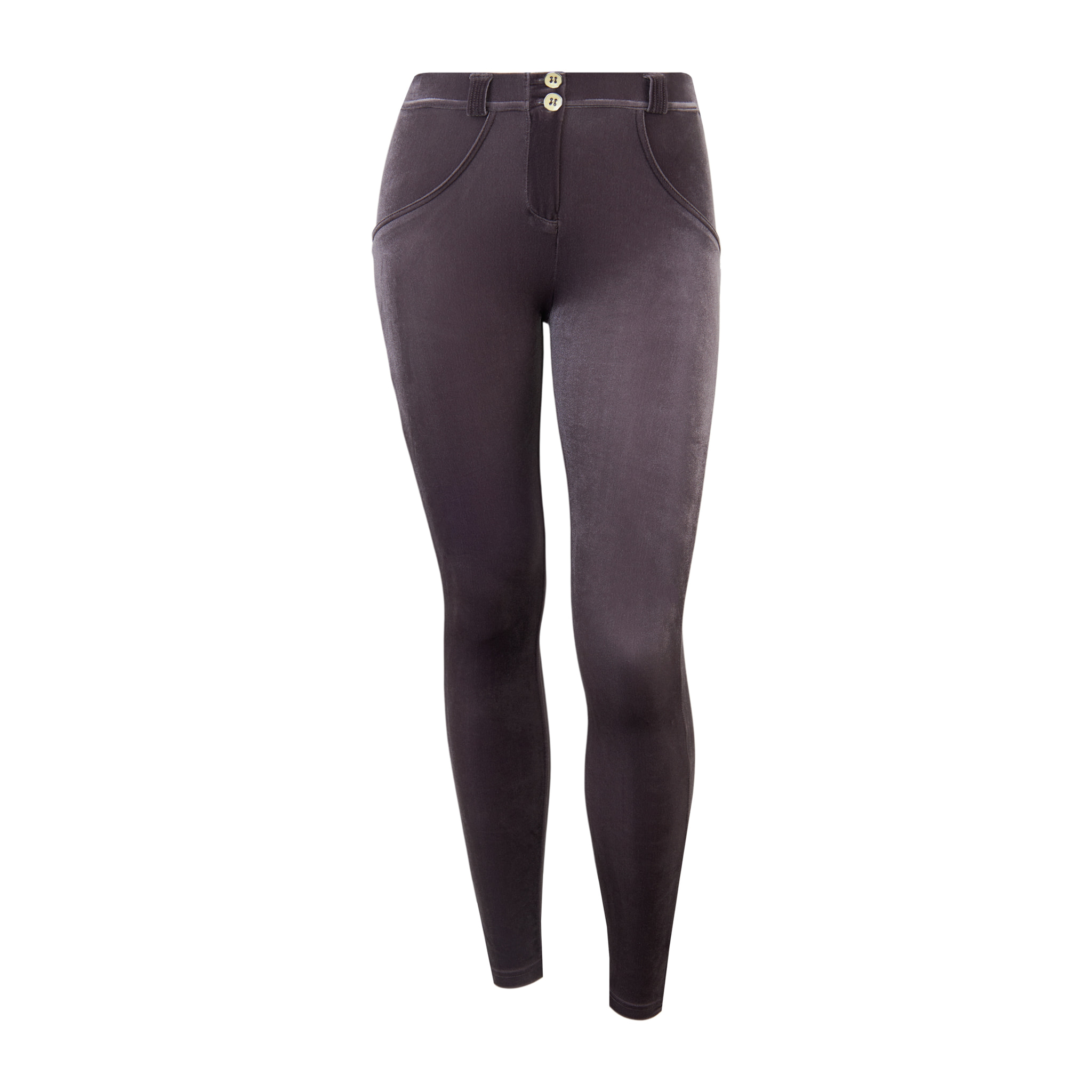 Pantaloni push up WR.UP® vita regular effetto velluto