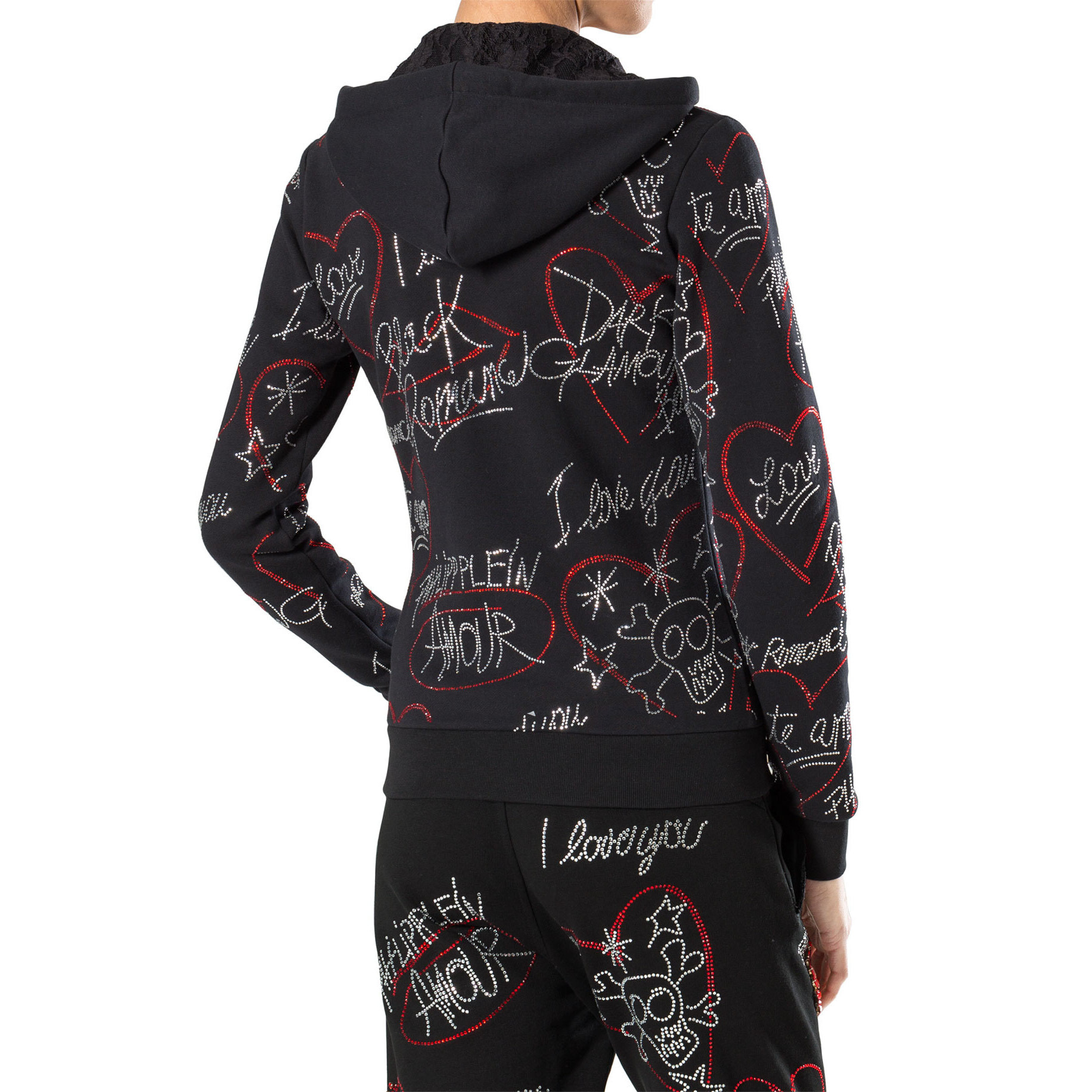 PHILIPP PLEIN hooded jacket "tell me"