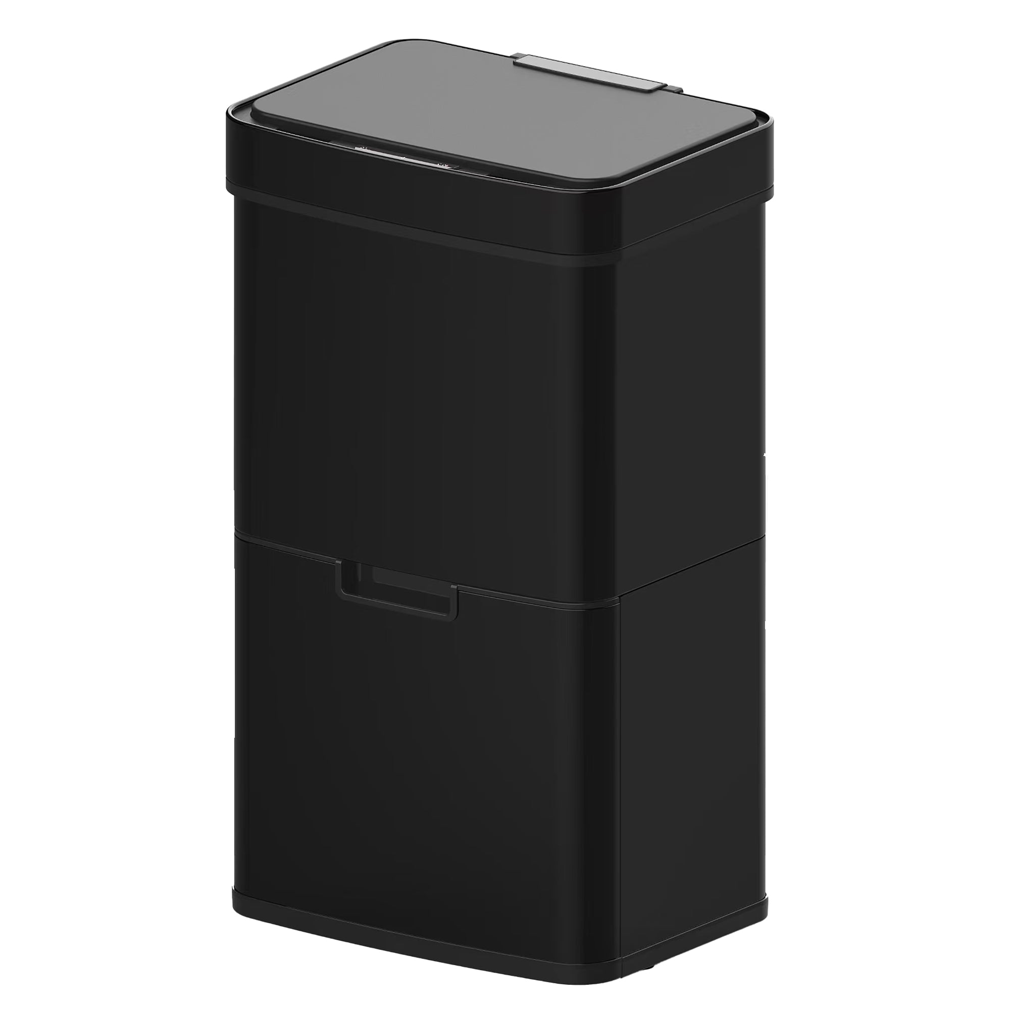 Poubelle automatique tri sélectif NARVIK noir 75L