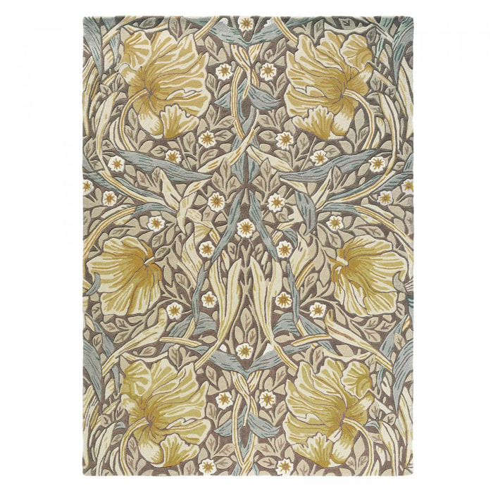 Tapis salon et chambre fait à la main en laine motif floral CILU