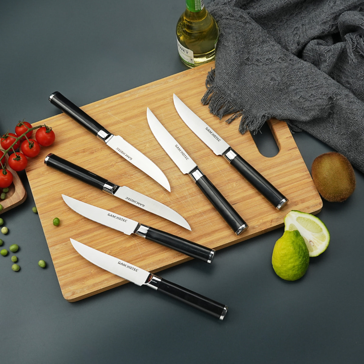 Set 6 couteaux à steak - "Steel"