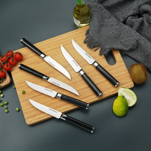 Set 6 couteaux à steak - "Steel"