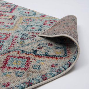 Anatolia - Tapis de salon vintage en laine artificielle, multicolore