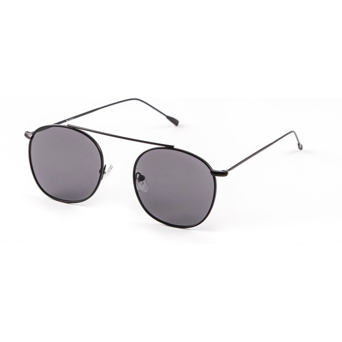 Gafas de sol PALO ALTO ATLANTA - De metal negro mate / Plana ahumada